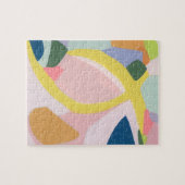 Kleur Blok Abstracte Kunst Unieke Vakantie Cadeau Legpuzzel (Horizontaal)
