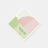 Kleur Blok Bruiloft Lente ID740 Servet (Hoek)