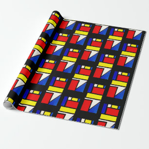 Kleur blok cadeaupapier