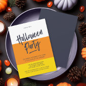 Kleur Blok Candy Corn Halloween Party Uitnodiging