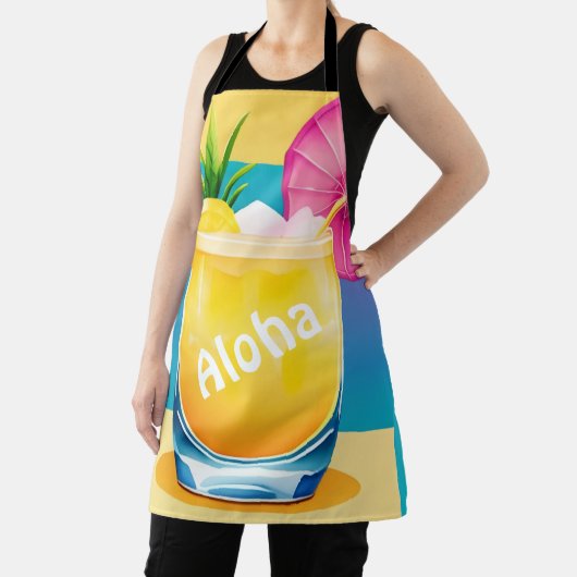 Kleur Blok Cocktail aanpasbaar Schort (Insitu)