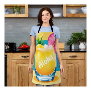 Kleur Blok Cocktail aanpasbaar Schort