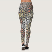 Kleur Blok en Bloemen Leggings (Achterkant)