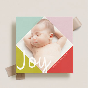 Kleur Blok Kerstkaart
