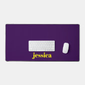 Kleur blok minimalistische aangepaste naam  bureaumat (Keyboard & Muis)