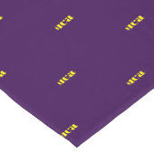 Kleur blok minimalistische aangepaste naam  korte tafelloper (Hoek)