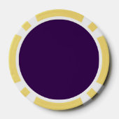Kleur blok minimalistische aangepaste naam poker chips (Achterkant)