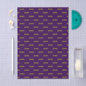 Kleur blok minimalistische aangepaste naam tissuepapier (Craft)