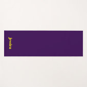 Kleur blok minimalistische aangepaste naam  yogamat (Voorkant (horizontaal))