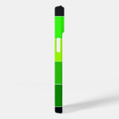 Kleur Blok Naam Strepen Groen Zwart Case-Mate iPhone Case (Achterkant / Rechts)