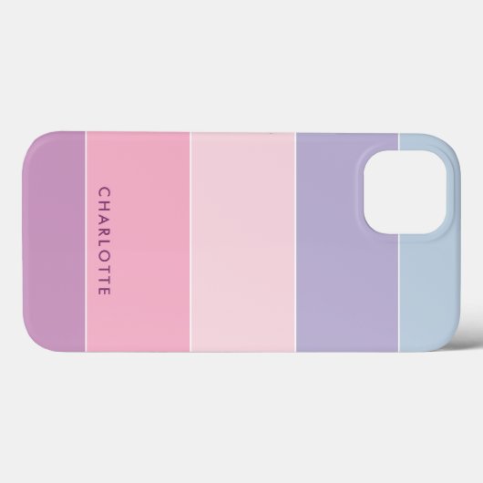 Kleur Blok Pastel Kleuren Strepen Case-Mate iPhone Case (Achterkant (horizontaal))