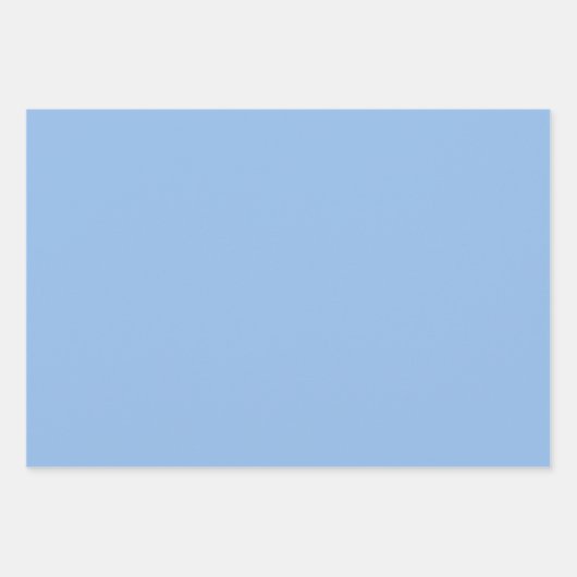 Kleur Blok Periwinkle Pastel Blauw Effen Kleur Inpakpapier Vel (Voorkant 2)