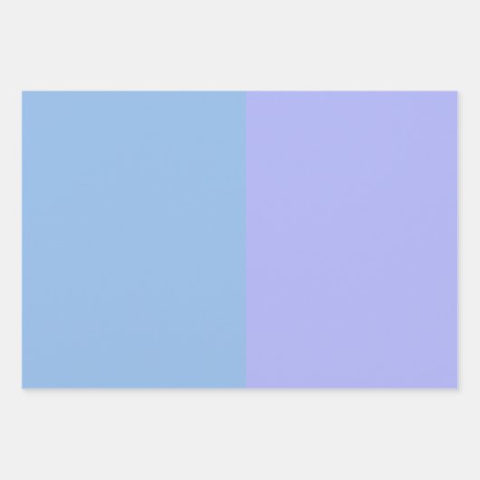 Kleur Blok Periwinkle Pastel Blauw Effen Kleur Inpakpapier Vel (Voorkant)