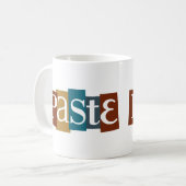 Kleur Blok plakken Logo Koffiemok (Voorkant links)