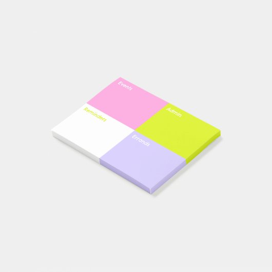 Kleur Blok Post-Its Klein Post-it® Notes (Schuin)