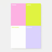 Kleur Blok Post-Its Medium Post-it® Notes (Voorkant)