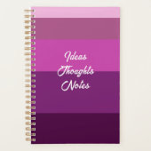 Kleur Blok Stripes Lavendel Roze Pastel Planner (Voorkant)