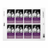 Kleur Blokken Bruiloft Wijn Etiketten (Paarse) (Full Sheet)