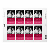 Kleur Blokken Bruiloft Wijn Etiketten (Roze) (Full Sheet)