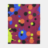 Kleur Bom Patroon Fleece Deken (Voorkant)