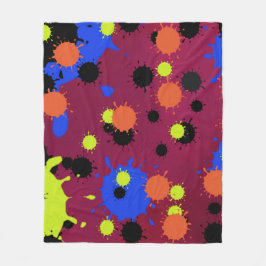 Kleur Bom Patroon Fleece Deken