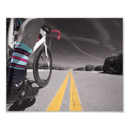 Kleur boven zwart-wit afdrukken. foto afdruk (Voorkant)