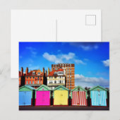 Kleur - Brighton Beach Huts Briefkaart (Voorkant / Achterkant)