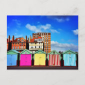 Kleur - Brighton Beach Huts Briefkaart (Voorkant)