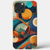 Kleur bruin blauw geel Case-Mate iPhone case (Achterkant)