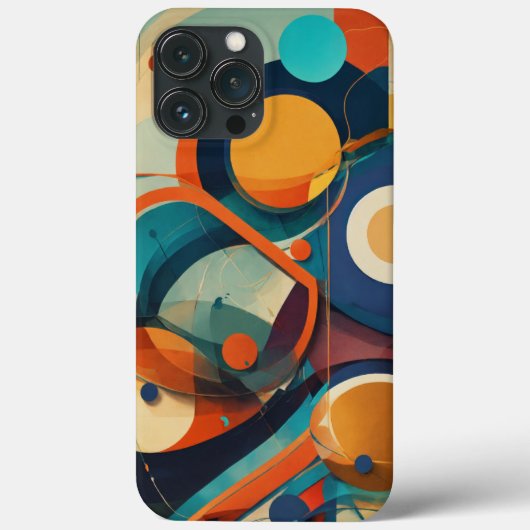 Kleur bruin blauw geel Case-Mate iPhone case (Achterkant)