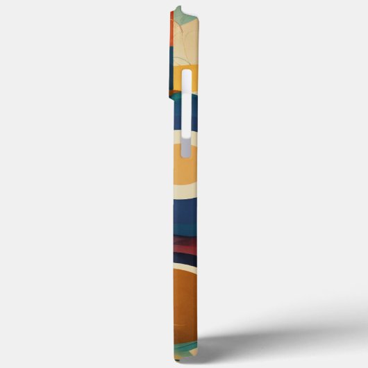 Kleur bruin blauw geel Case-Mate iPhone case (Achterkant / Links)