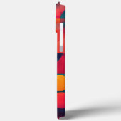 Kleur Bruin Blauw Geel Rond Case-Mate iPhone Case (Achterkant / Links)