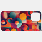 Kleur Bruin Blauw Geel Rond Case-Mate iPhone Case (Achterkant (horizontaal))