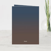 Kleur & Bruin Seizoen Groeten Kerstboom Feestdagen Kaart (Achterkant)