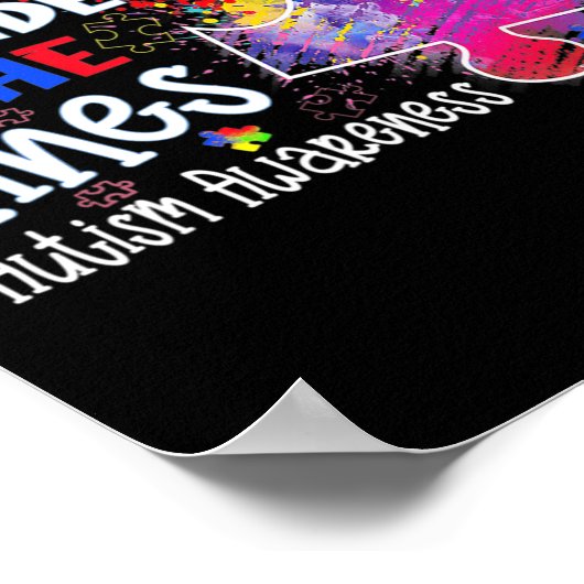 Kleur buiten de kijkhoek: kerstmis poster (Hoek)