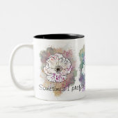 Kleur Buiten de Lijnen Bloem Waterverf Mok (Links)