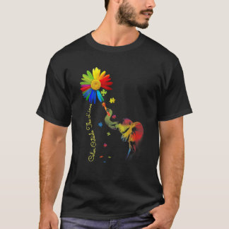 Kleur buiten de lijnen Elephant Autism Awareness T-shirt