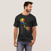 Kleur buiten de lijnen Elephant Autism Awareness T-shirt (Voorkant volledig)