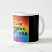 Kleur buiten de lijnen grote koffiekop (Voorkant rechts)