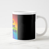 Kleur buiten de lijnen grote koffiekop (Rechts)