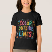 Kleur buiten de lijnen Tri-Blend shirt (Voorkant)