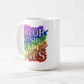 Kleur buiten de mok Lijnen (Voorkant links)