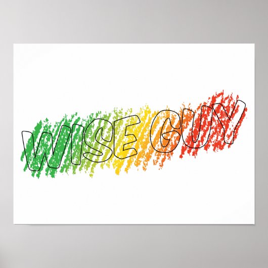 Kleur buiten het Poster Lijnen (Voorkant)