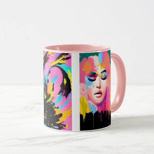 Kleur buiten je lijnen mok (Voorkant rechts)