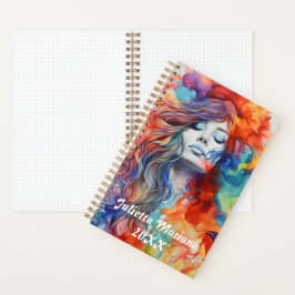Kleur Burst Aangepaste naam Notitieboek