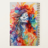 Kleur Burst Aangepaste naam Notitieboek (Achterkant)