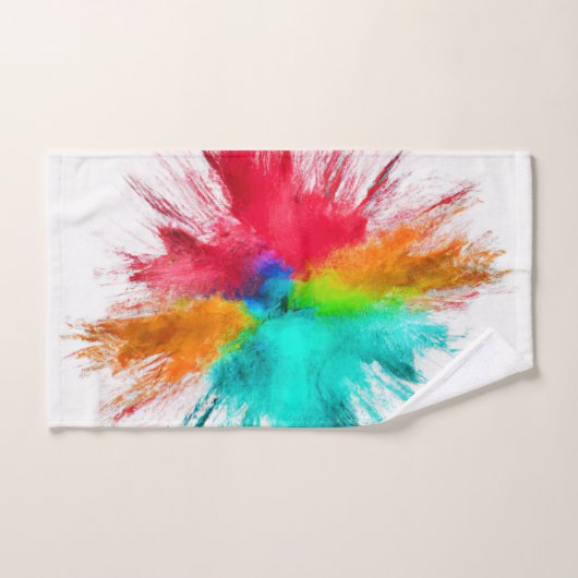 Kleur Burst CenterPiece Art Bad Handdoek (Handdoek)