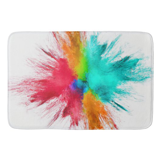 Kleur Burst CenterPiece Art Badmat (Voorkant)