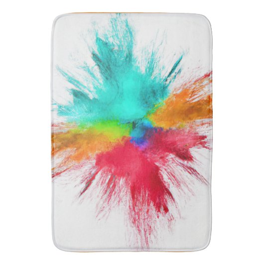 Kleur Burst CenterPiece Art Badmat (Voorkant Verticaal)