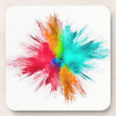 Kleur Burst CenterPiece Art Bier Onderzetter (Voorkant)